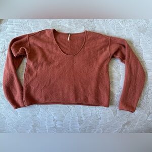 [Free People] Warm Terracotta Cashmere Sweater